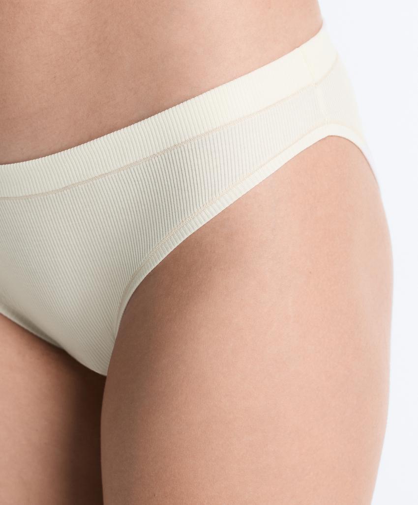 3 классических трусов в рубчик с хлопком