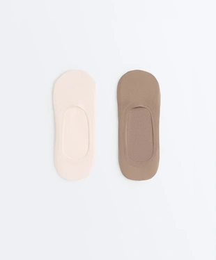 2 пары носков-следков из микрофибры в рубчик со средним вырезом- Заказать в России