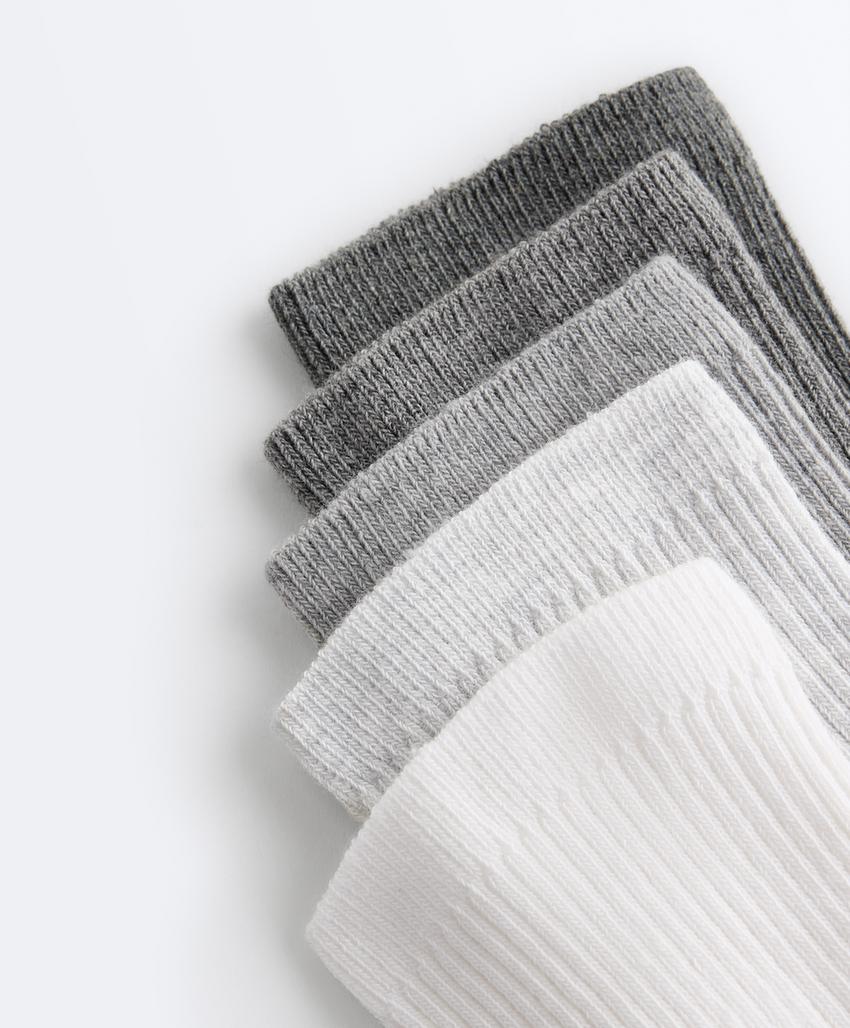 5 пар коротких носков с хлопком