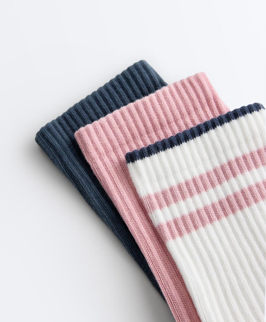 3 пары классических носков из смесового хлопка