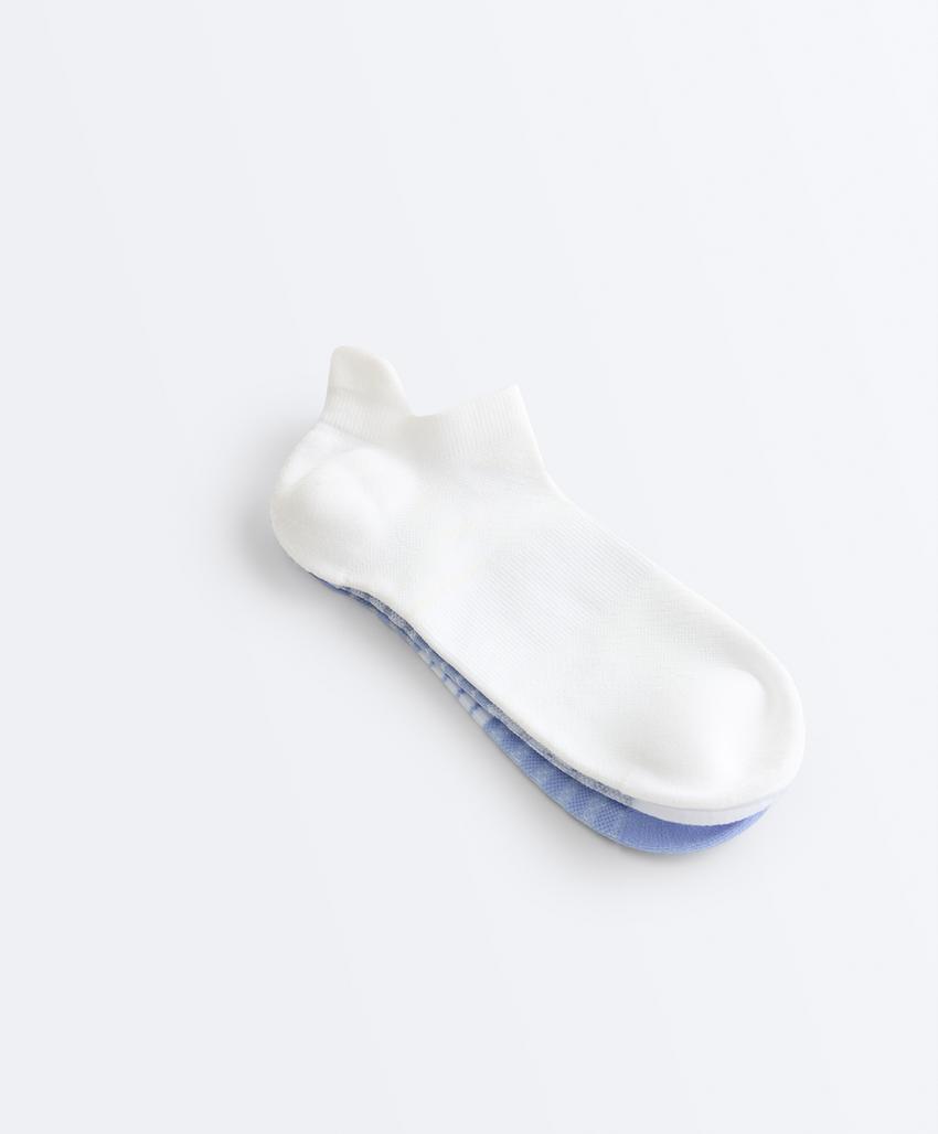 3 пары спортивных носков-сникеров с язычком из смесового полиамида