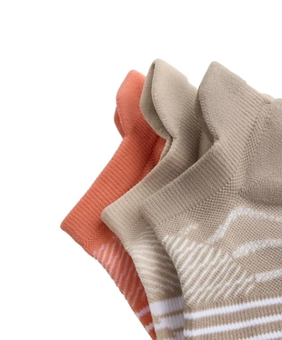 3 пары спортивных носков-сникеров с язычком из смесового полиамида- Заказать в России