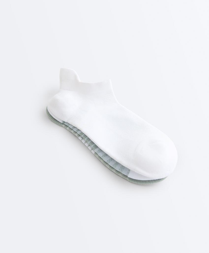 3 пары спортивных носков-сникеров с язычком из смесового полиамида