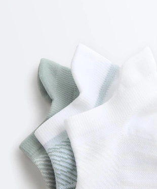 Купить OYSHO 3 пары спортивных носков-сникеров с язычком из смесового полиамида