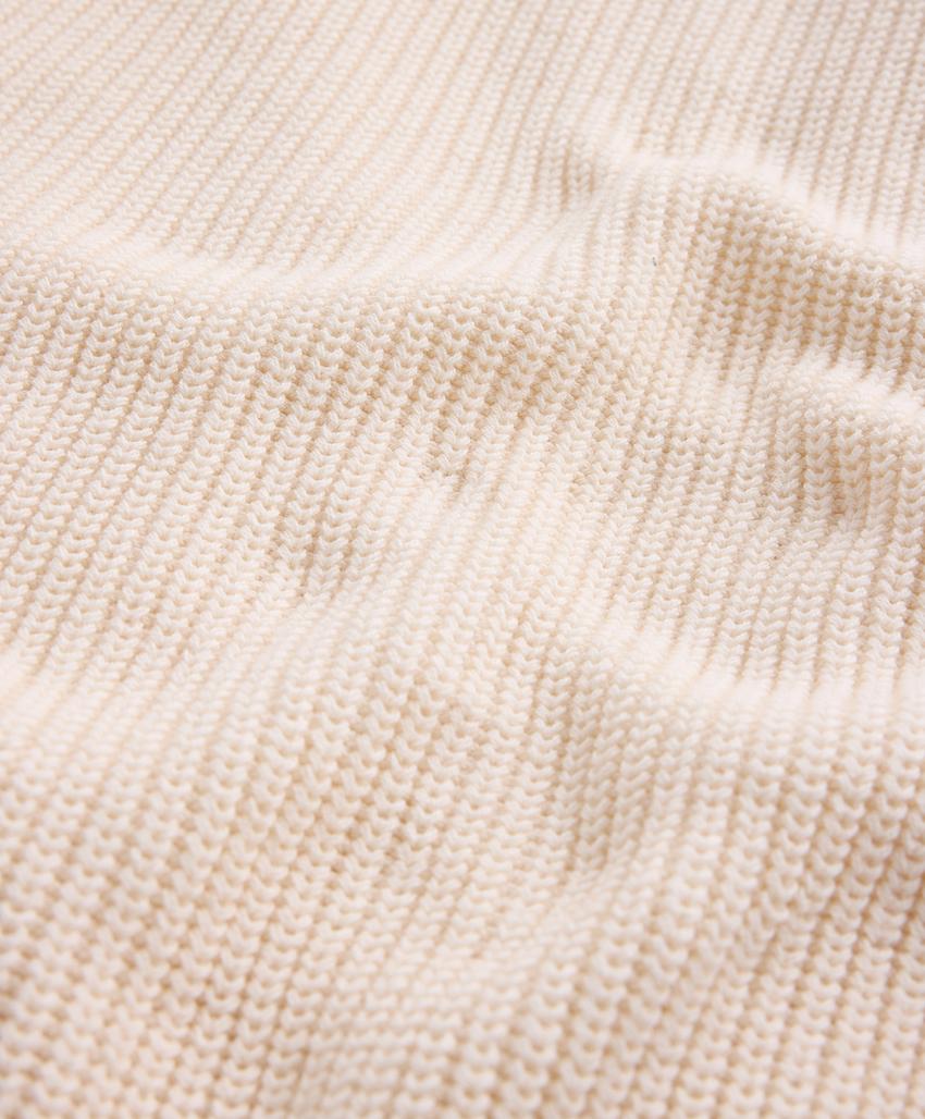 Свитер из 100% хлопка с узором «косы»