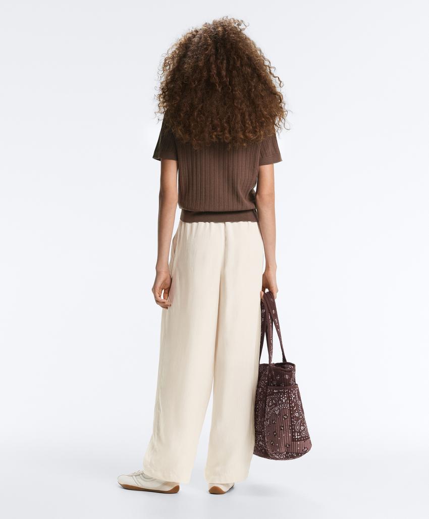 Поло вязаное pointelle