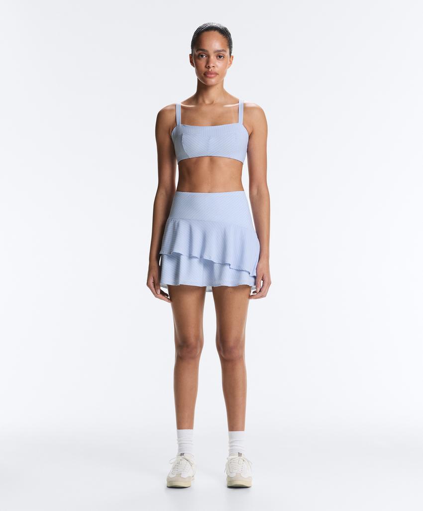 Спортивный бюстгальтер со средней степенью поддержки в полоску