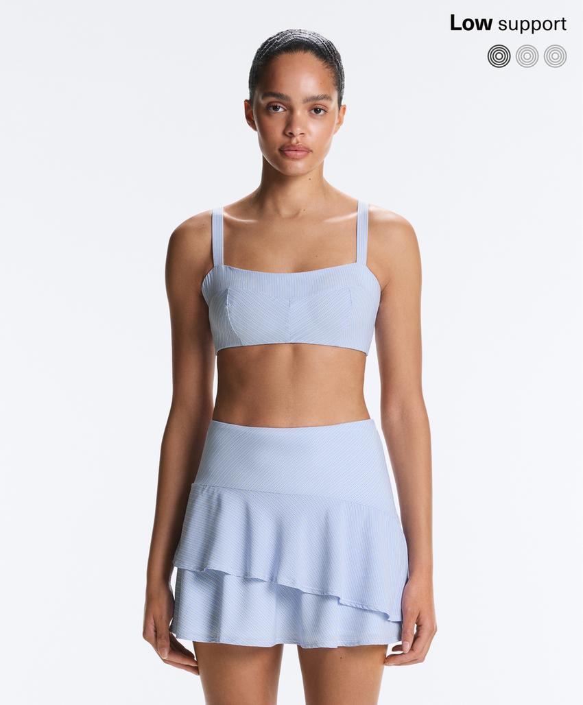 Спортивный бюстгальтер со средней степенью поддержки в полоску