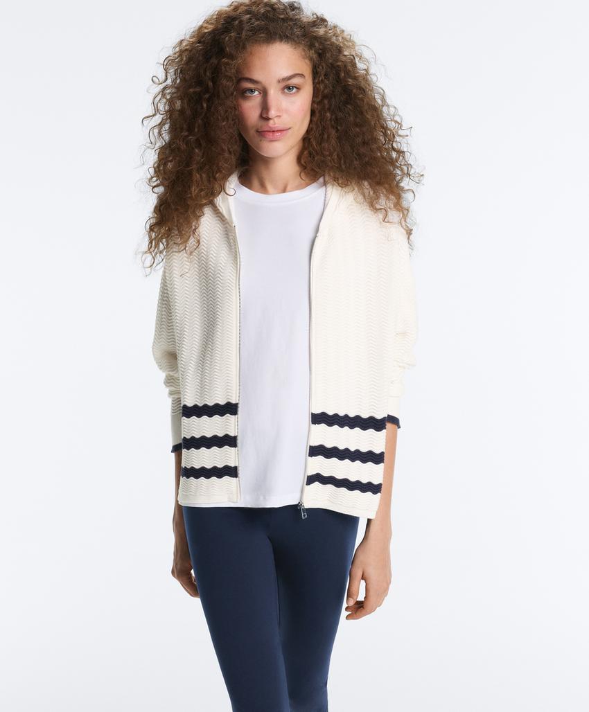 Вязаная куртка с капюшоном Wave