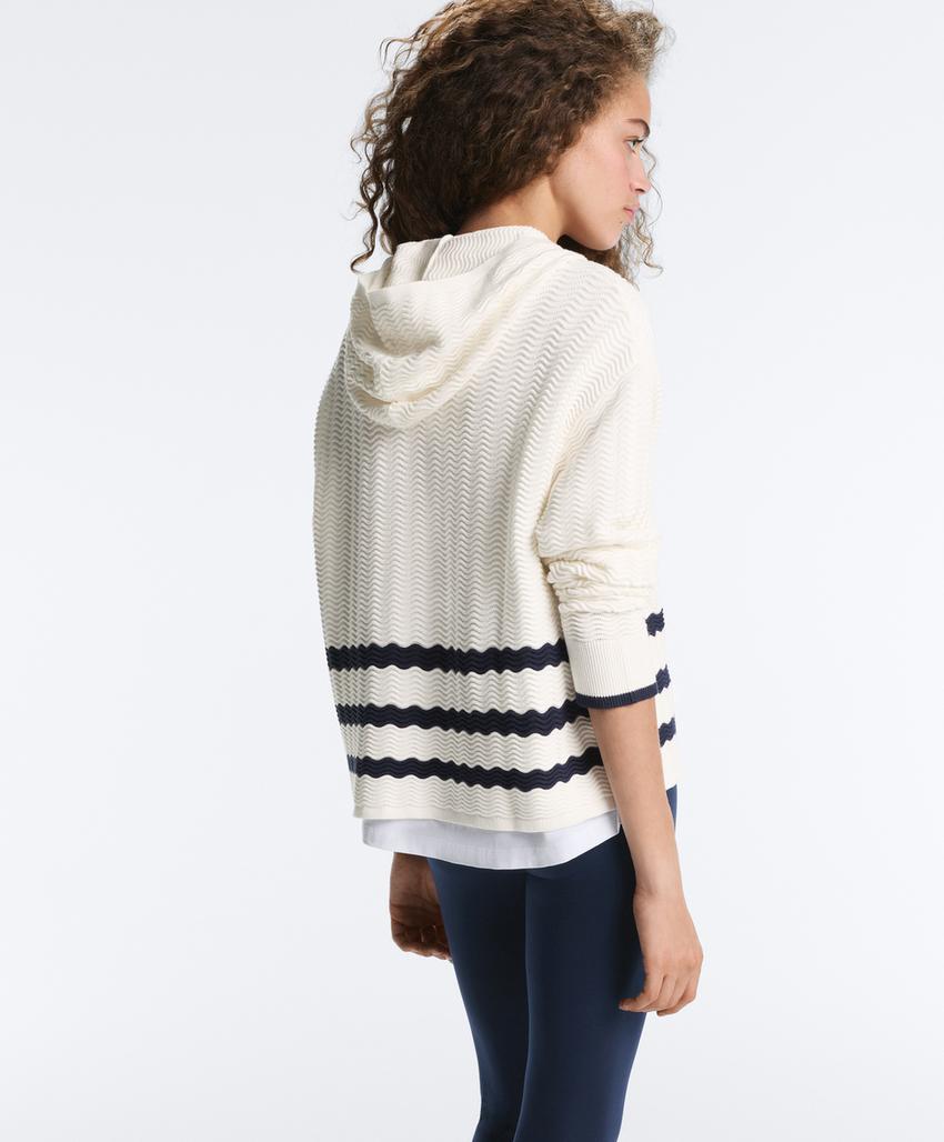 Вязаная куртка с капюшоном Wave