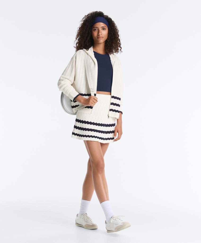 Короткая вязаная юбка «Волна»