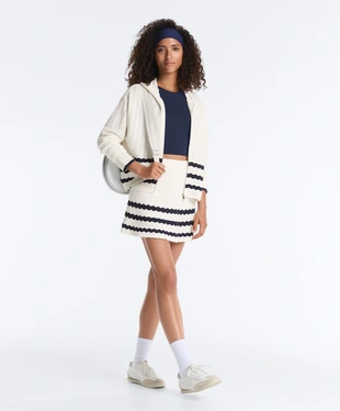 Короткая вязаная юбка «Волна»- Заказать в России