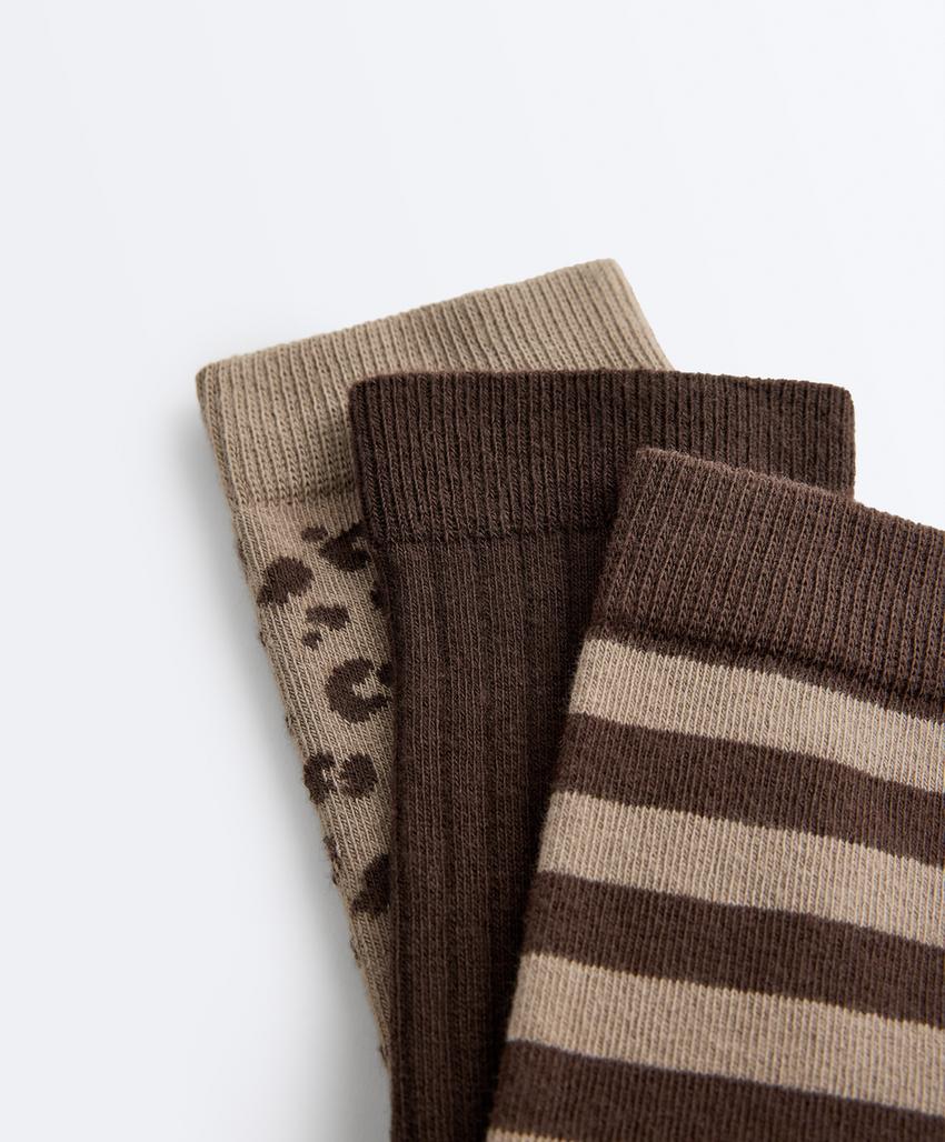 3 пары классических носков из смесового хлопка