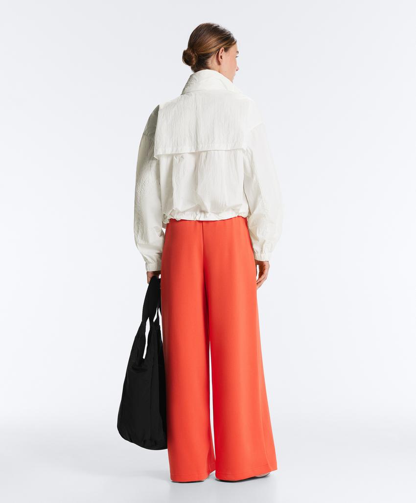 Широкие брюки пике с хлопком