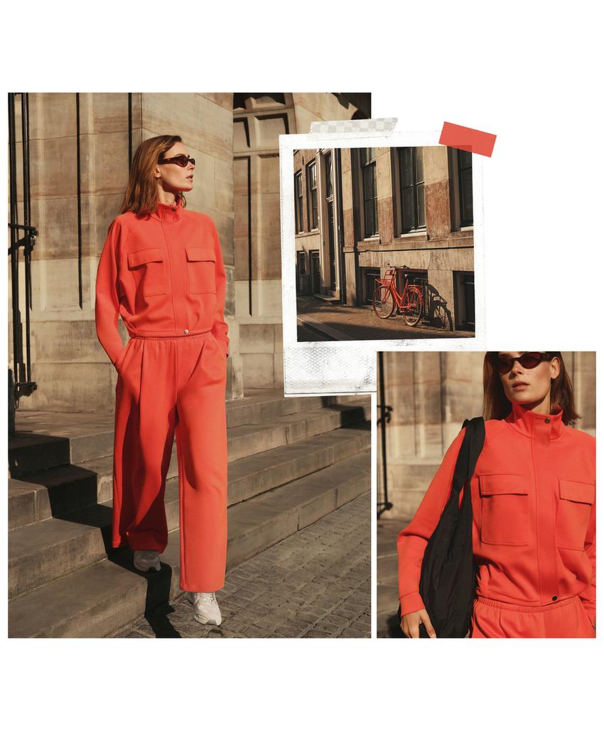 Широкие брюки пике с хлопком