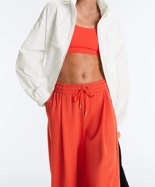 Широкие брюки пике с хлопком- Заказать в России