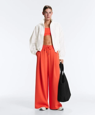 Широкие брюки пике с хлопком- Заказать в России