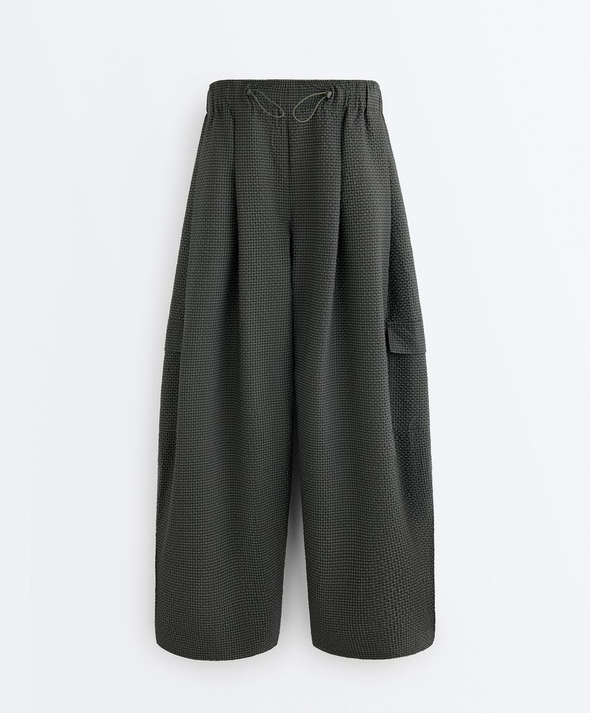 Длинные нейлоновые брюки карго в клетку, водоотталкивающие