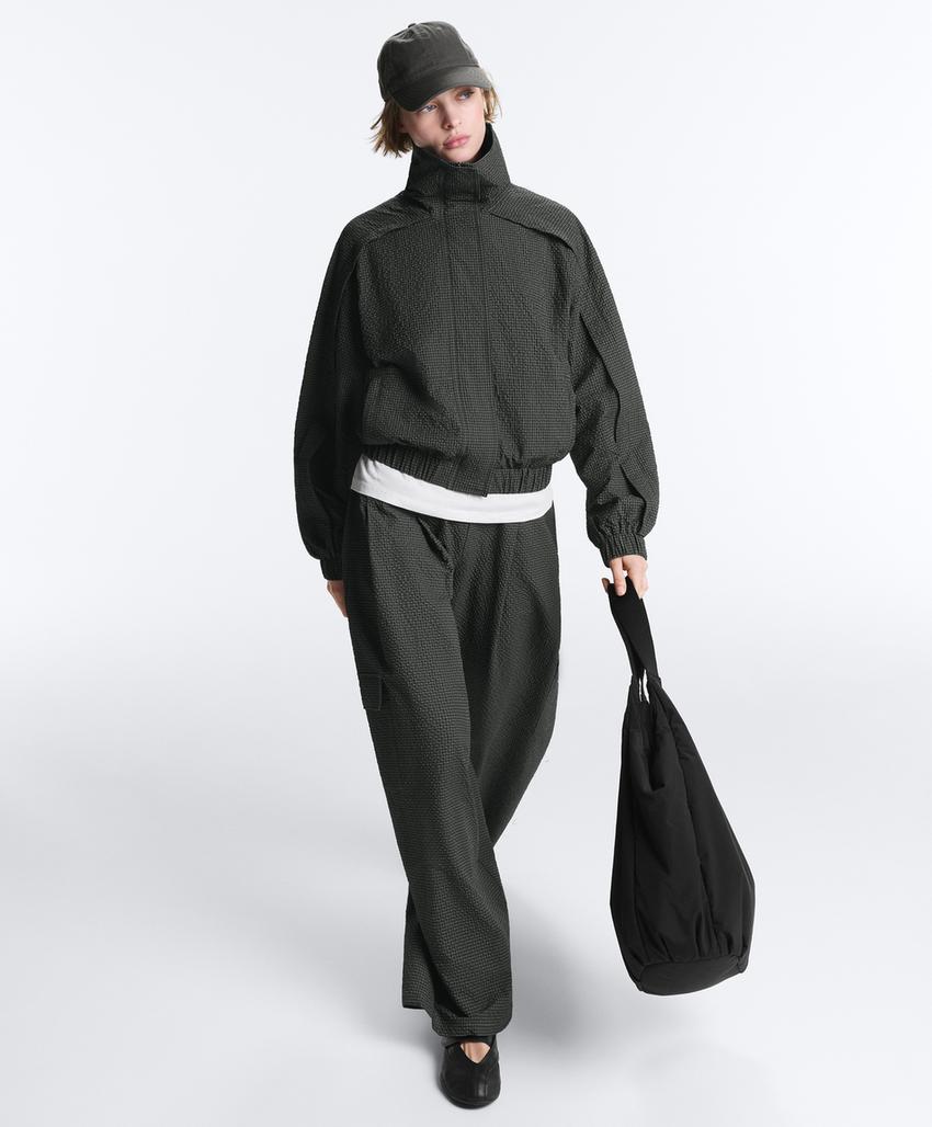 Длинные нейлоновые брюки карго в клетку, водоотталкивающие