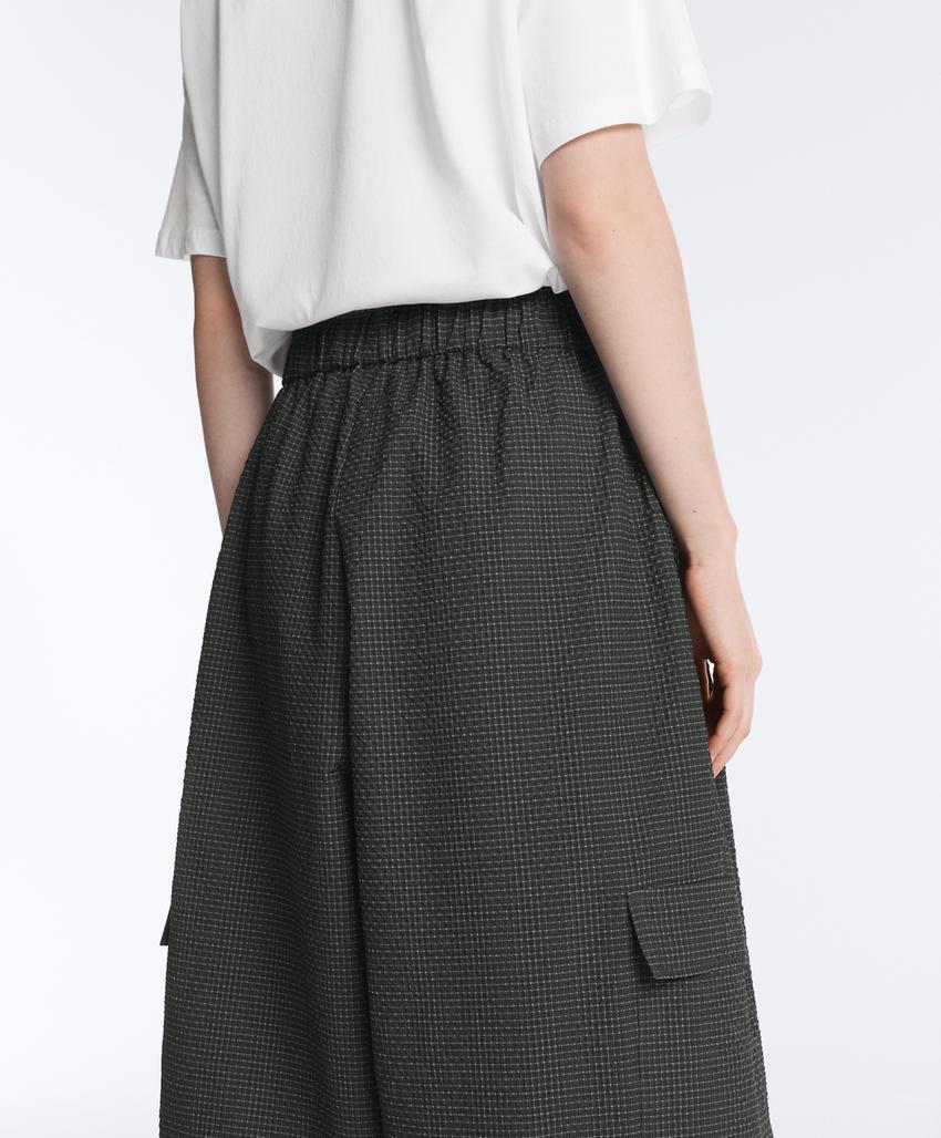 Длинные нейлоновые брюки карго в клетку, водоотталкивающие