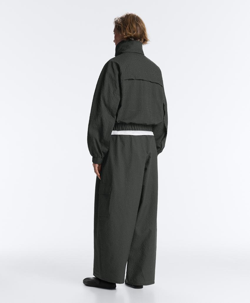 Длинные нейлоновые брюки карго в клетку, водоотталкивающие