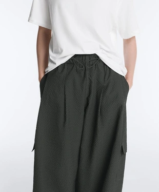 Длинные нейлоновые брюки карго в клетку, водоотталкивающие- Заказать в России