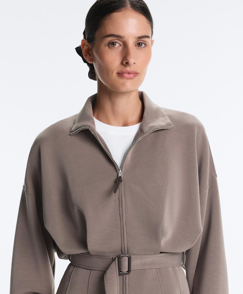 Куртка-корсет с поясом, модал, мягкая