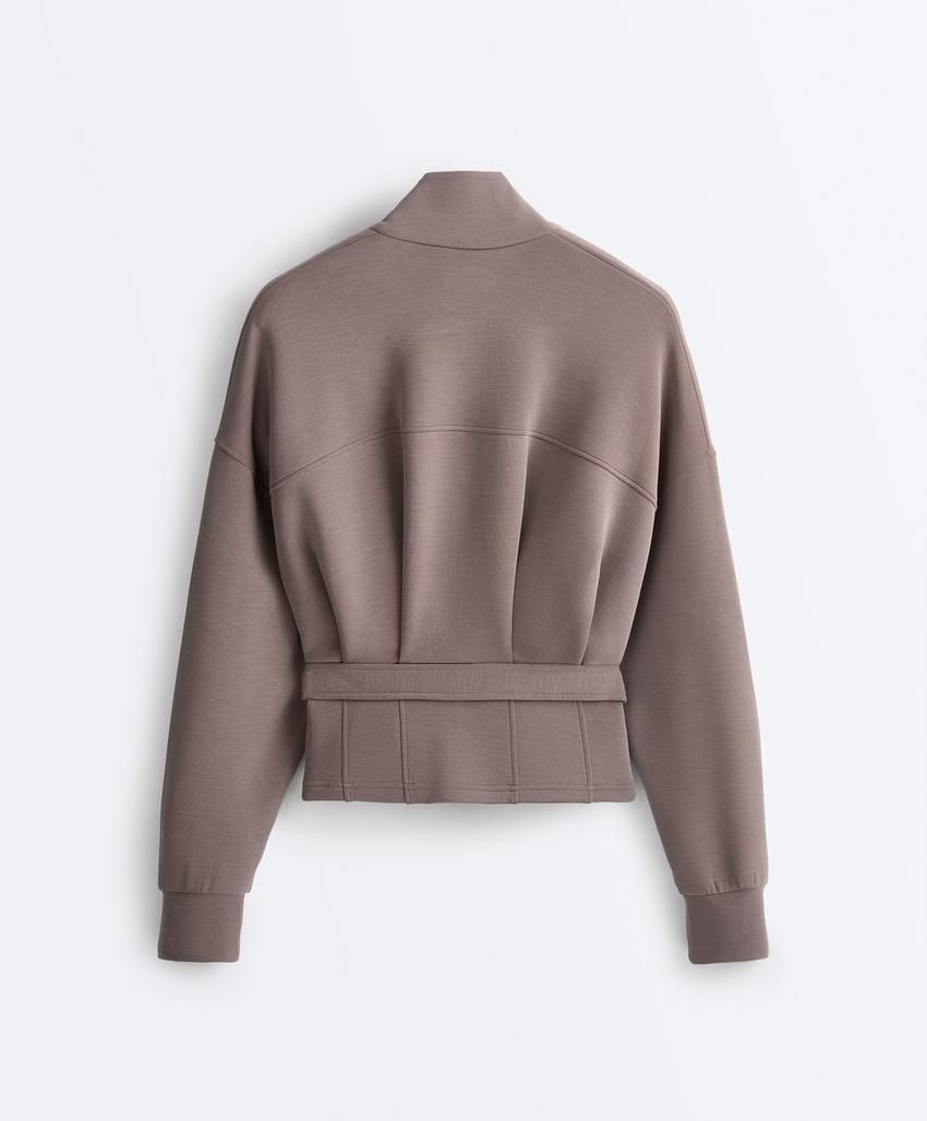 Куртка-корсет с поясом, модал, мягкая