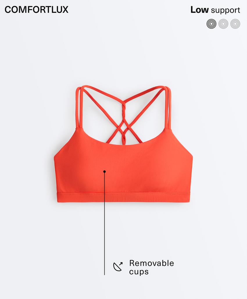 Спортивный бюстгальтер Comfortlux с перекрестными бретельками сзади