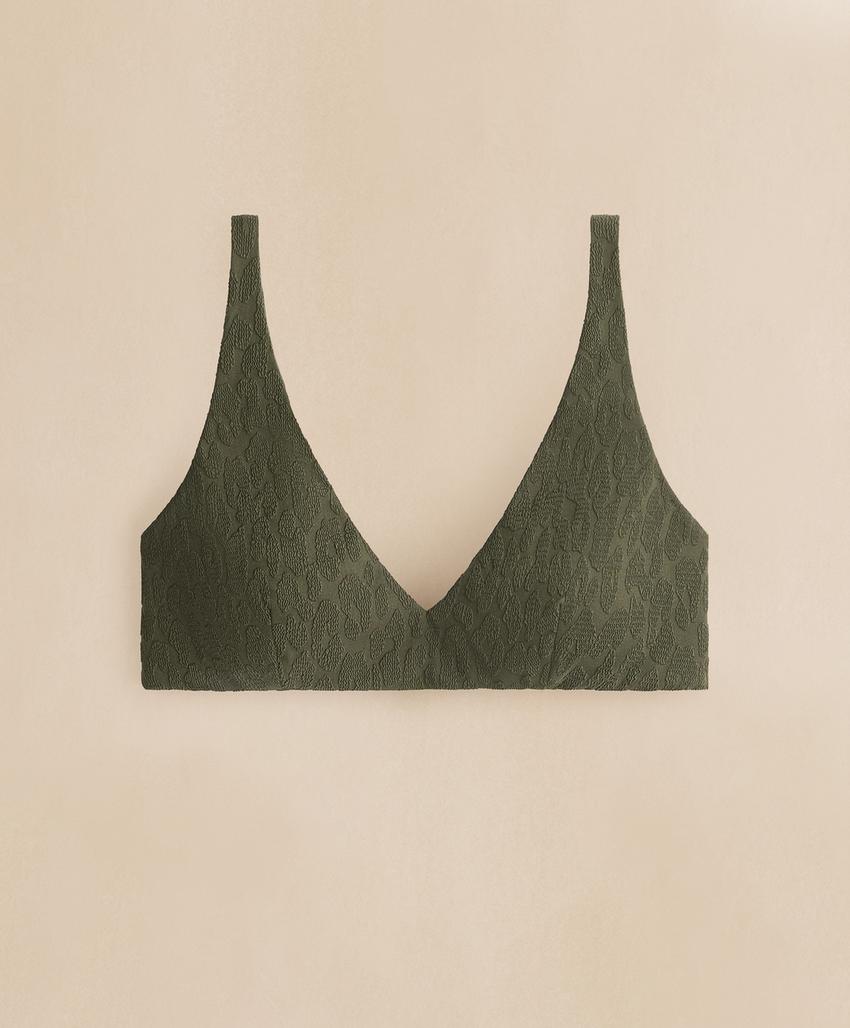 Топ бикини халтер с леопардовым принтом