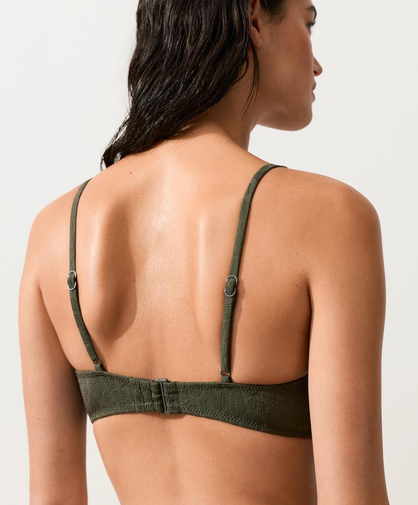 Топ бикини халтер с леопардовым принтом