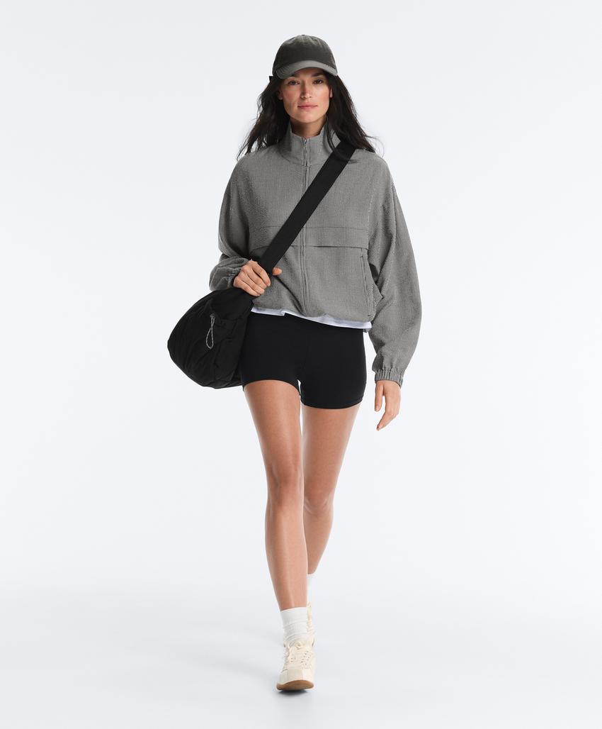 Куртка-бомбер из смесового лиоцелла с принтом виши