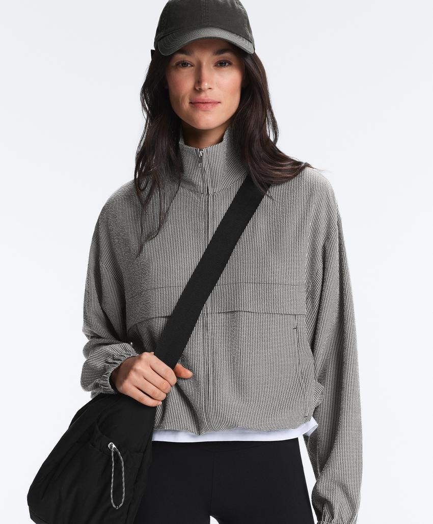 Куртка-бомбер из смесового лиоцелла с принтом виши