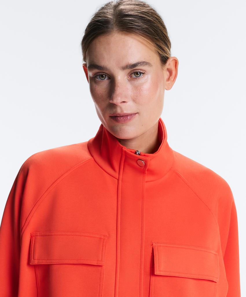 Куртка пике с карманами из хлопка