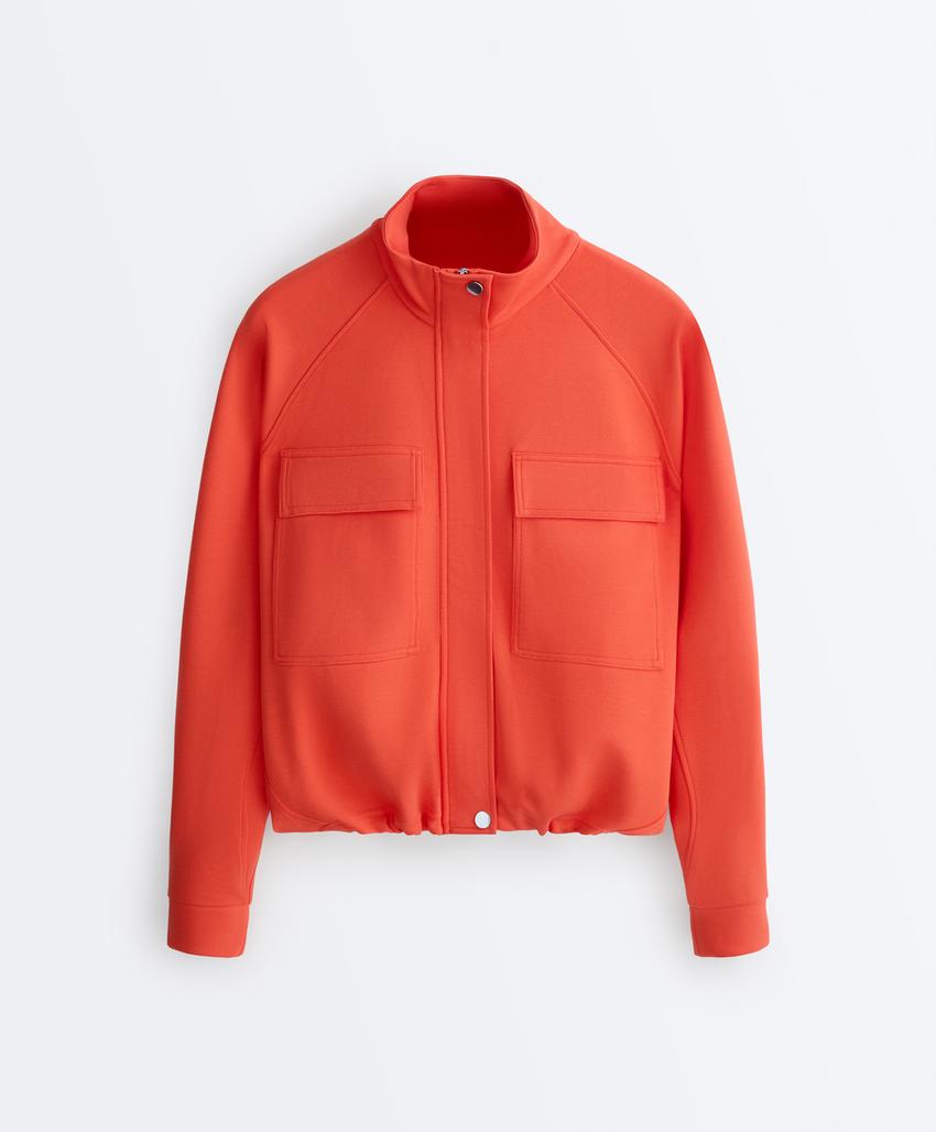 Куртка пике с карманами из хлопка