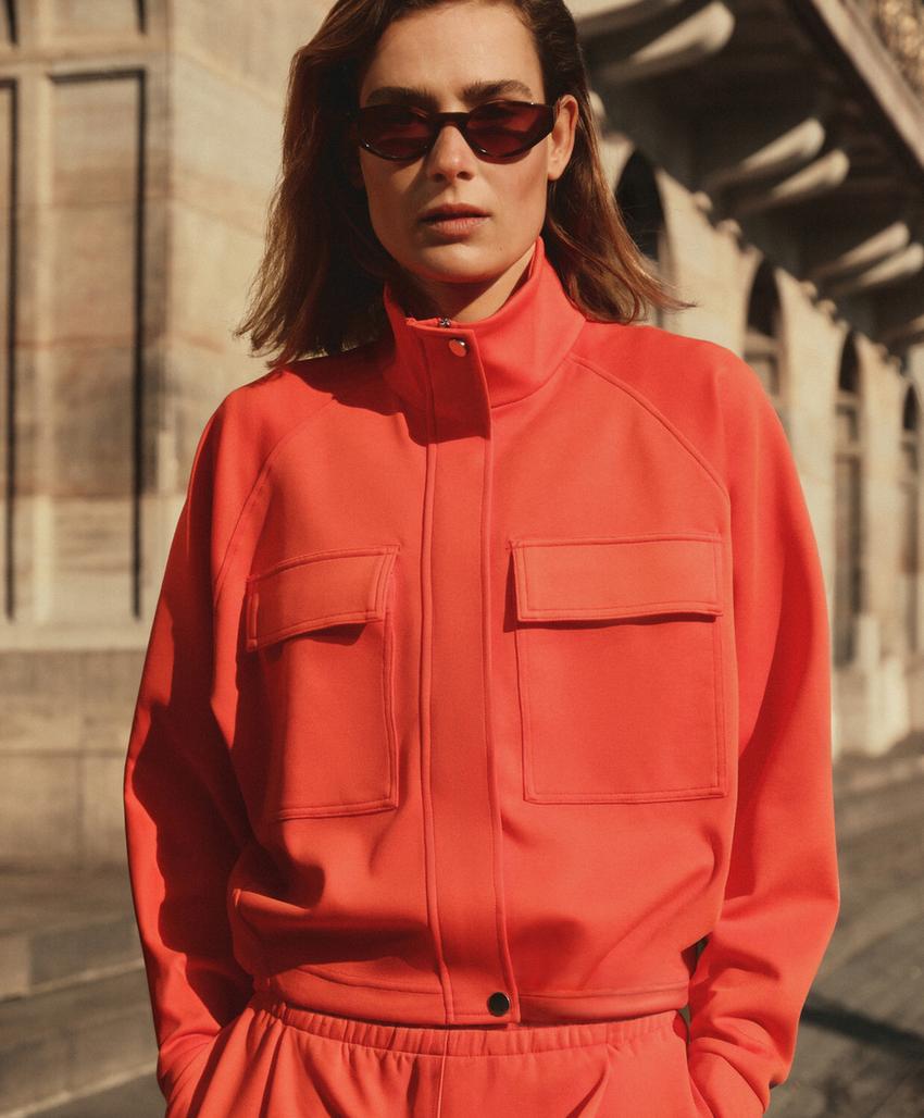 Куртка пике с карманами из хлопка