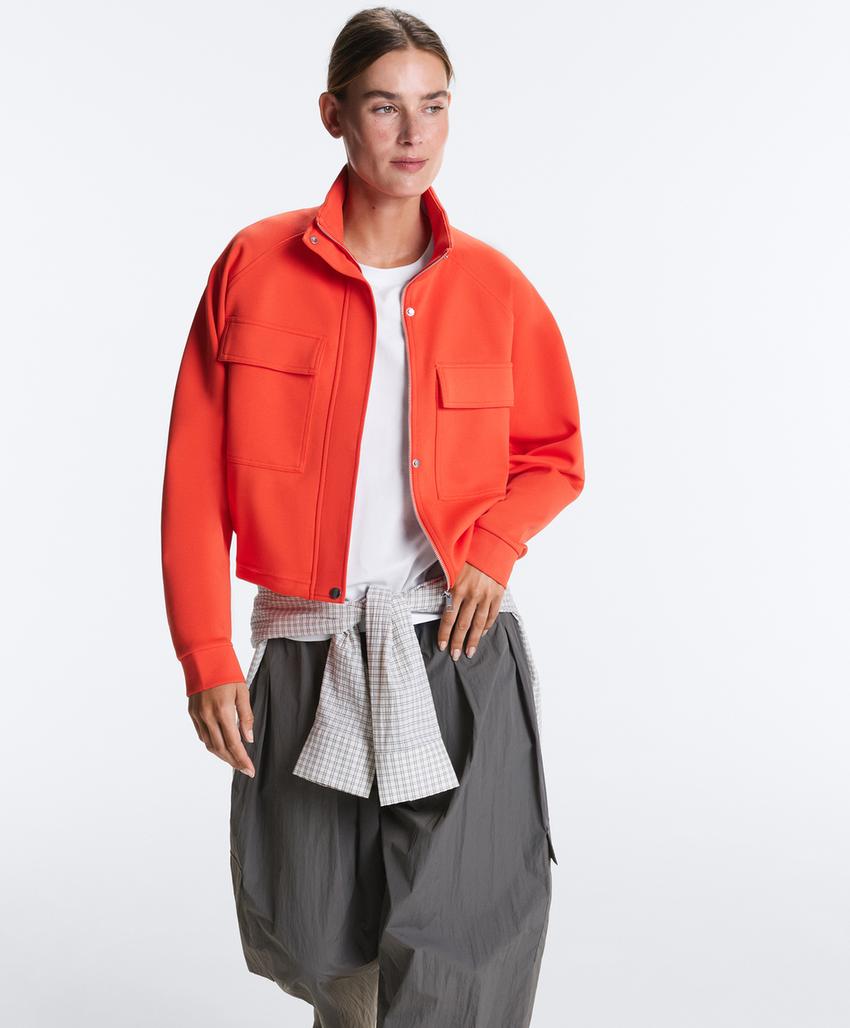 Куртка пике с карманами из хлопка