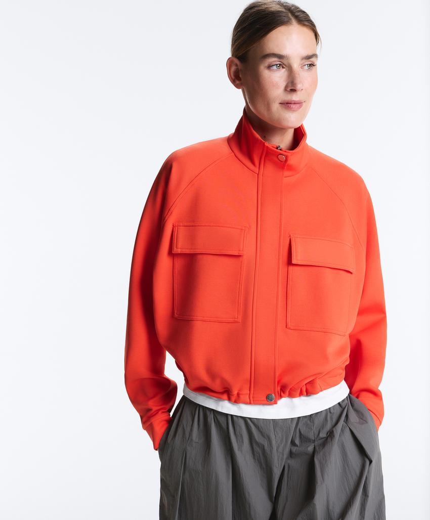 Куртка пике с карманами из хлопка