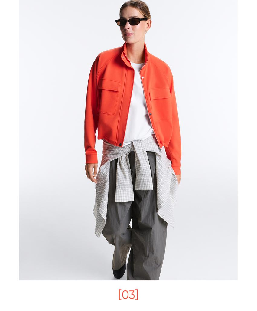 Куртка пике с карманами из хлопка