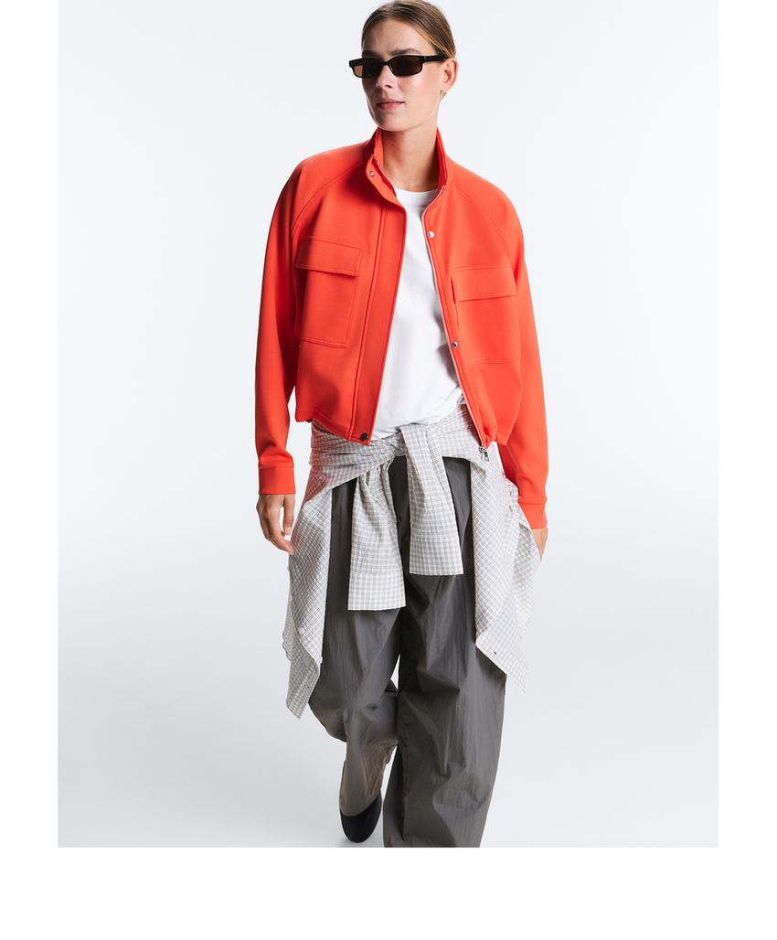 Куртка пике с карманами из хлопка