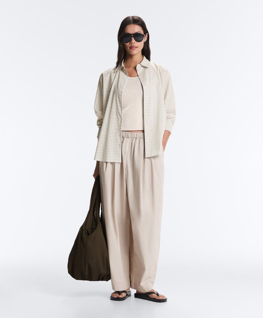 Майка Rib с широкими бретельками из хлопка и модала