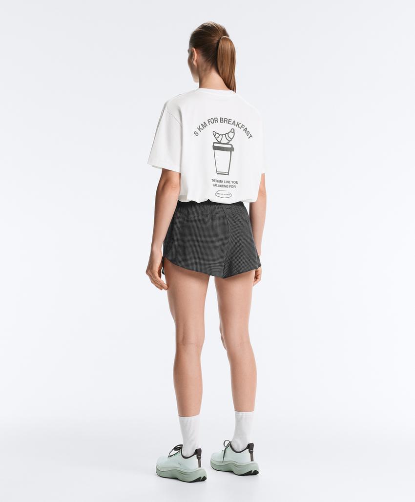 Футболка Boxy с надписью из смесового хлопка