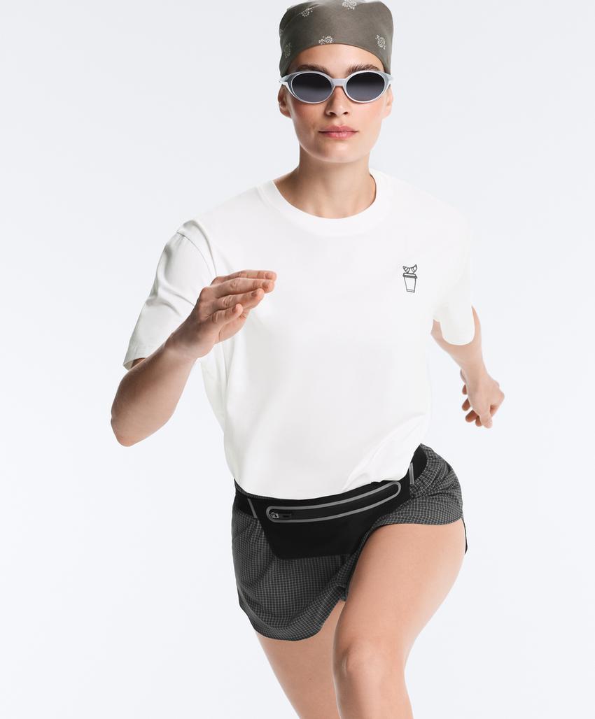 Футболка Boxy с надписью из смесового хлопка