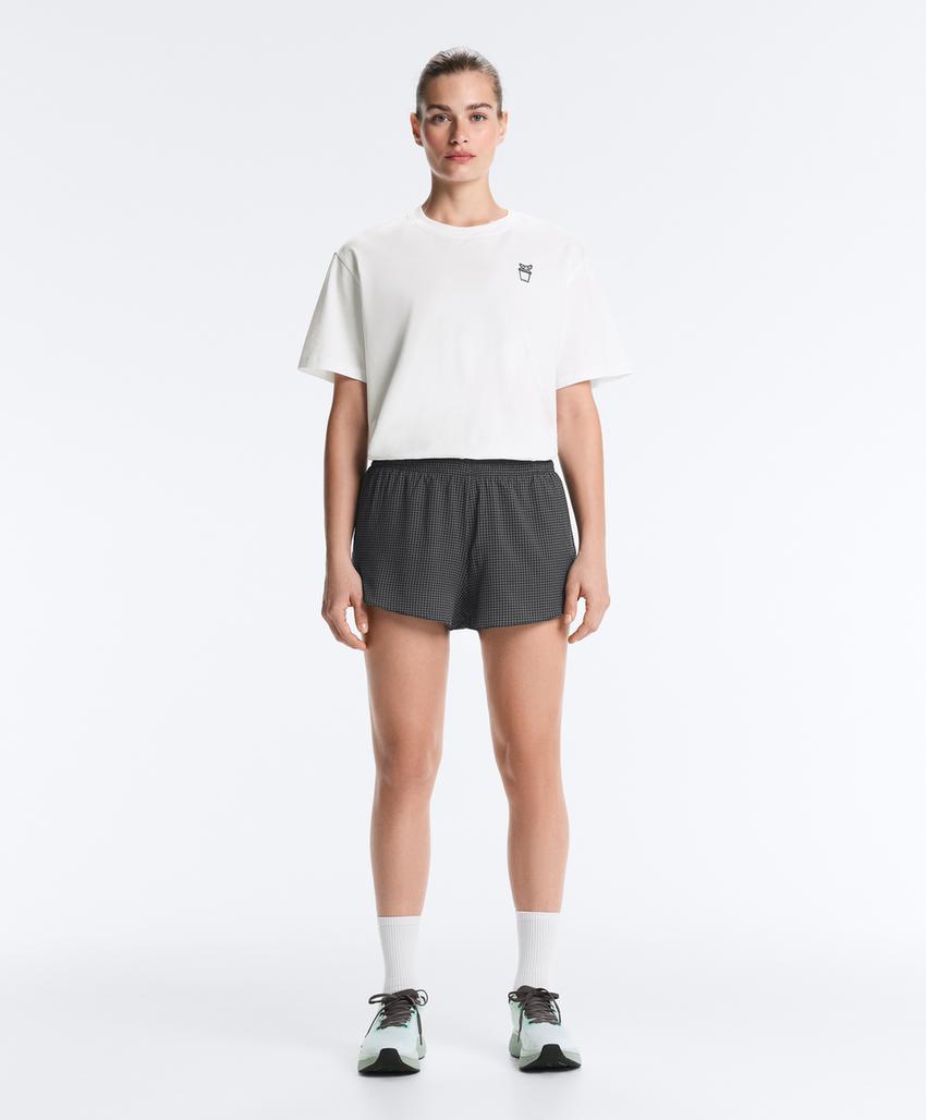 Футболка Boxy с надписью из смесового хлопка