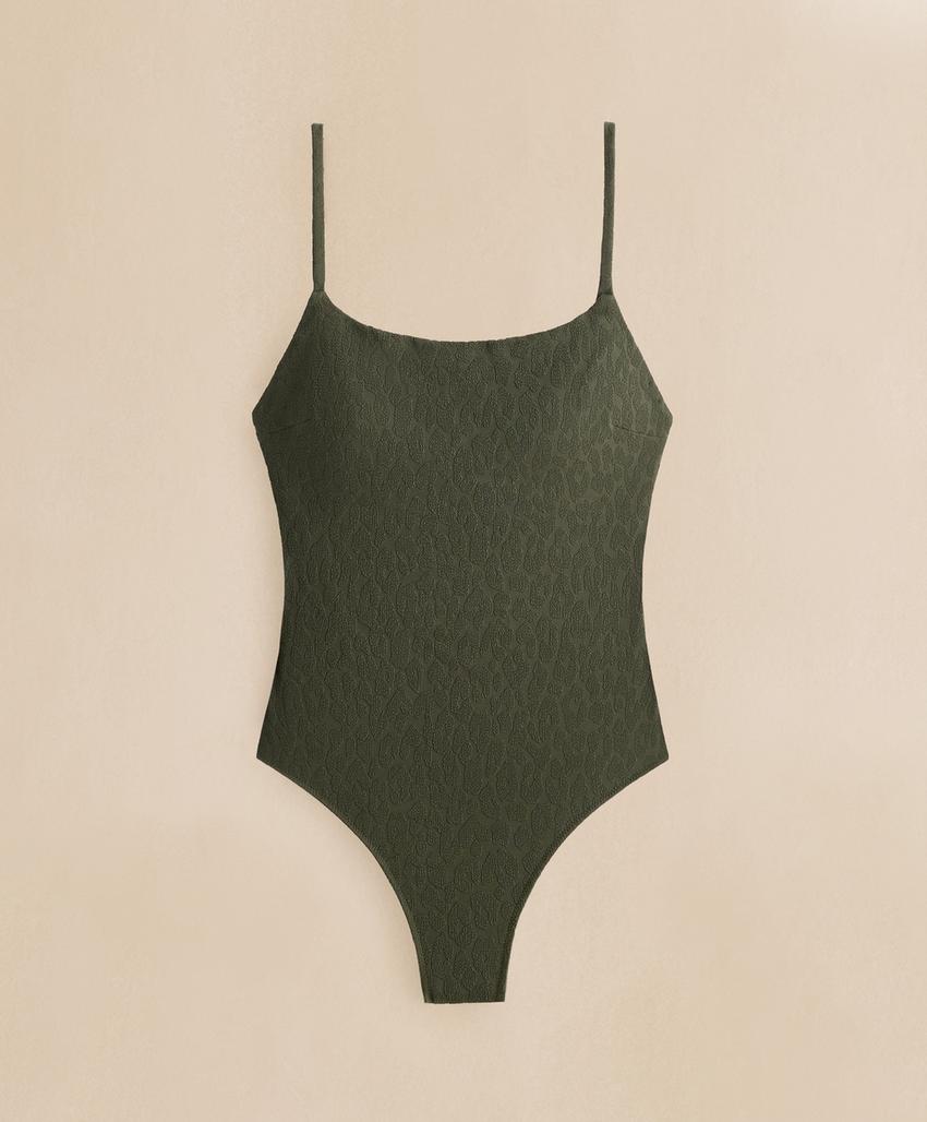 Купальник с леопардовым принтом