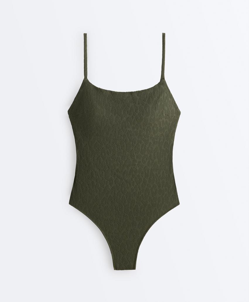 Купальник с леопардовым принтом