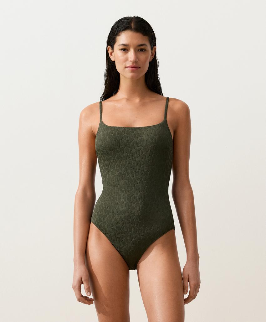 Купальник с леопардовым принтом