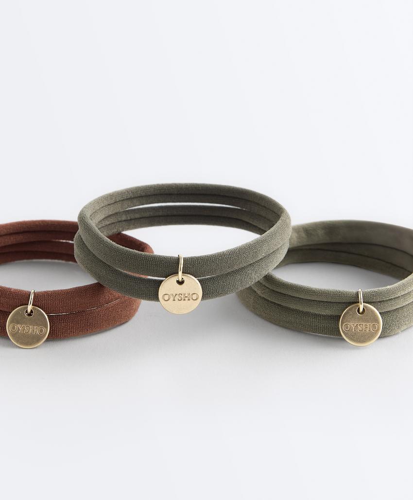 6 резинок для волос с логотипом Oysho