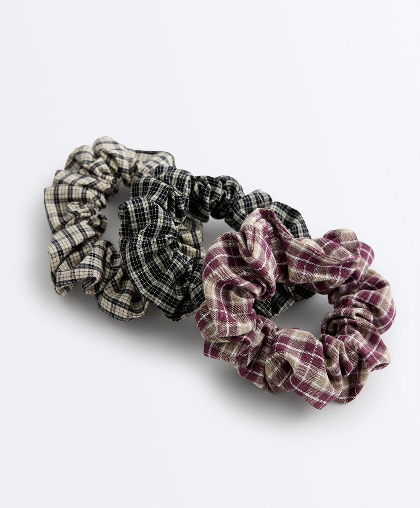 3 большие резинки для волос виши