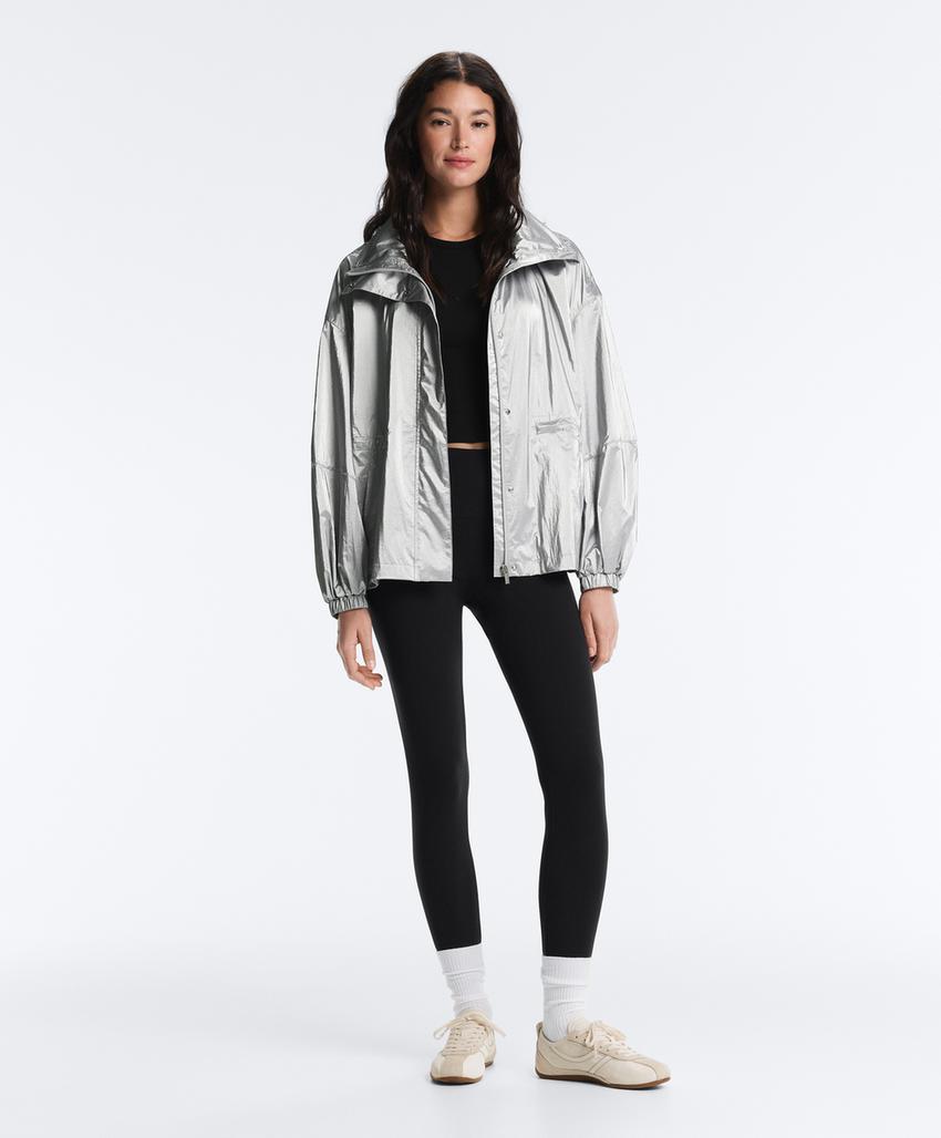 Водоотталкивающая куртка с эффектом металлик